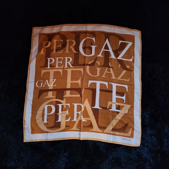 Pertegaz Silk Gold and White Scarf - Picture 2 of 8